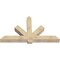 Ekena Millwork Kennewick Rough Sawn Timber Gable Bracket, Douglas Fir, 72"W x 42"H x 6"D x 6"F, 14/12 Pitch GBW072X42X0606KEN00RDF - alternate 2
